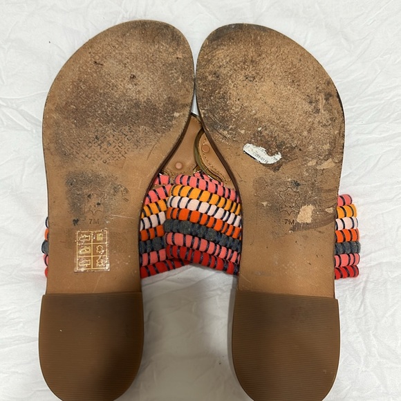 Colorful Tory Burch slip on flat sandals - Picture 4 of 6